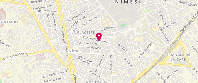 Plan de LALIN Pascale, 2 Rue Dagobert, 30900 Nîmes