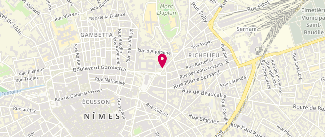 Plan de MILOVANOFF Jérôme, 1 Rue Vincent Faïta, 30000 Nîmes