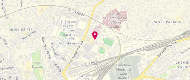 Plan de TAULELLE Frédérique, 7 Rue Jean Bouin, 30000 Nîmes
