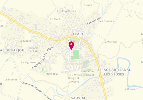 Plan de LAVIT Pascal, 36 Place du Stade, 34270 Claret