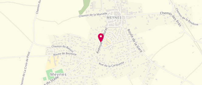 Plan de ALDIS Myriam, 7 Avenue du Murel, 30840 Meynes