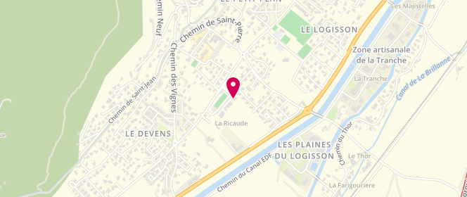 Plan de CHATELIER Anne Sophie, 156 Place de la Ricaude, 04180 Villeneuve