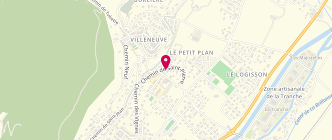 Plan de DELBARRE Cécile, 220 Chemin de Saint Pierre, 04180 Villeneuve