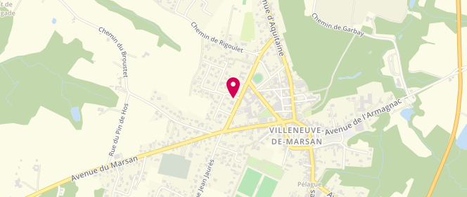 Plan de ROUX Amandine, 27 Rue Bremontier, 40190 Villeneuve-de-Marsan