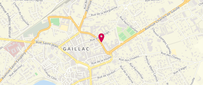 Plan de BOUDY-LAPOUGE Magali, 2 Rue Aristide Briand, 81600 Gaillac