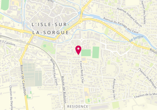 Plan de HOUTIN Denis, 360 Cours René Char, 84800 L'Isle-sur-la-Sorgue