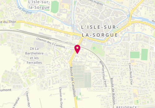 Plan de COUDERC Elodie, 25 Boulevard Paul Pons, 84800 L'Isle-sur-la-Sorgue