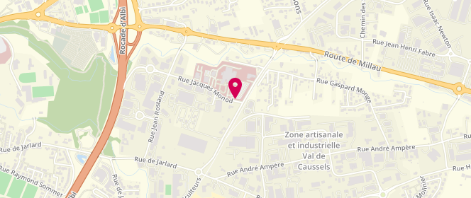 Plan de COVIN Bertrand, 2 Rue Jacques Monod, 81030 Albi