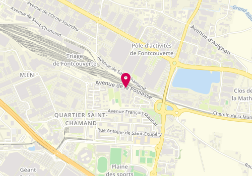 Plan de MARTINS Ilda, 10 Avenue de la Poulasse, 84000 Avignon