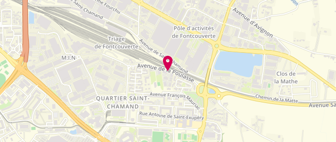 Plan de SARRAN Michel, 10 Avenue de la Poulasse, 84000 Avignon