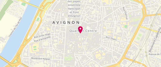 Plan de PLANTIN Nicolas, 19 Rue de la Bonneterie, 84000 Avignon