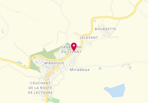 Plan de BALLENGHIEN Isabelle, 14 Route de Valence, 32340 Miradoux
