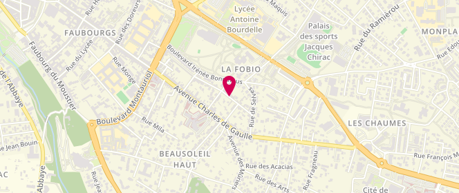 Plan de SALAS Raymond, 18 Rue Bernard Ségalas Talous, 82000 Montauban
