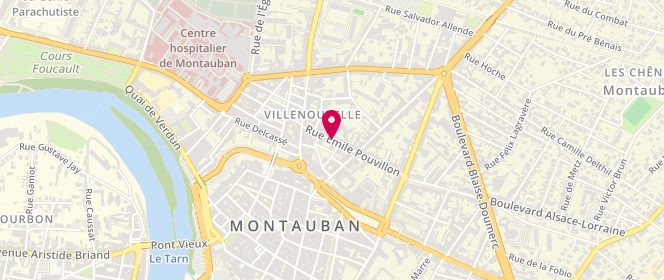 Plan de ICHER Adrien, 46 Rue Emile Pouvillon, 82000 Montauban