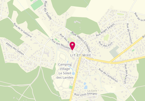 Plan de PINSOLLE Michel, 6 Rue de l'Eglise, 40170 Lit-et-Mixe