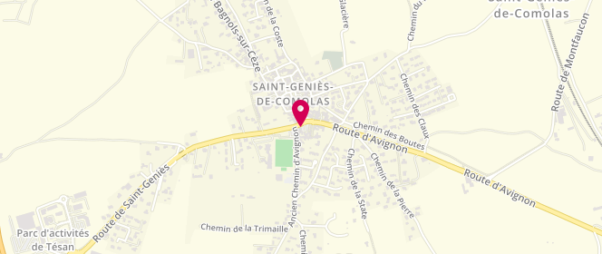 Plan de SALAS Henri-Jean, 1 Place du Bâtonnier, 30150 Saint-Geniès-de-Comolas