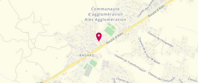 Plan de GAUDIN Marion, 8 Place des Hirondelles, 30140 Bagard