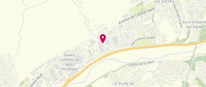 Plan de ROUX Gisèle, Zone Artisanale Saint Christophe, 04000 Digne-les-Bains