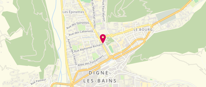 Plan de CARRERE Chantal, 28 Boulevard Victor Hugo, 04000 Digne-les-Bains