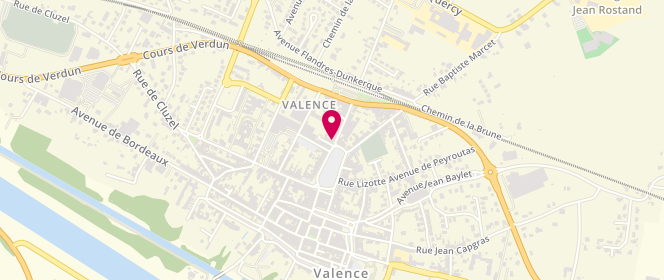 Plan de HOUOT Valérie, 3 Avenue de la Gare, 82400 Valence