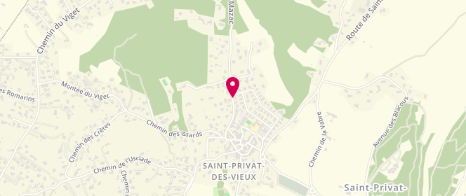 Plan de CONSTANTIAL Serge, 20 Route de Mazac, 30340 Saint-Privat-des-Vieux