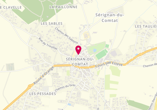 Plan de ODDON Pascal, 8 Bis Rue General Alexandre de Dianoux, 84830 Sérignan-du-Comtat