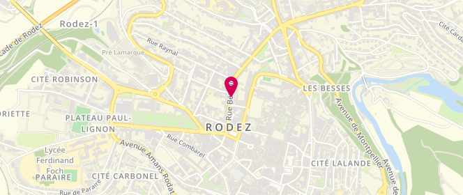 Plan de RABINOWITZ Antoine, 22 Rue Beteille, 12000 Rodez