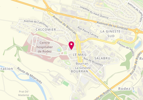 Plan de SALEM Kheira, Avenue de l'Hopital, 12027 Rodez