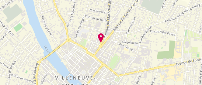 Plan de JOLIVERT Caroline, 5 Avenue du Marechal Lattre de Tassigny, 47300 Villeneuve-sur-Lot