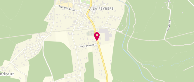 Plan de LAMY DE LA CHAPELLE Jacques, 5 Route de Prechac, 33730 Villandraut