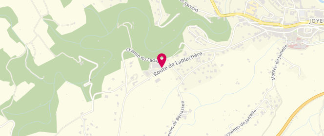 Plan de CARRASCO Georges, 530 Route de Lablachere, 07260 Joyeuse