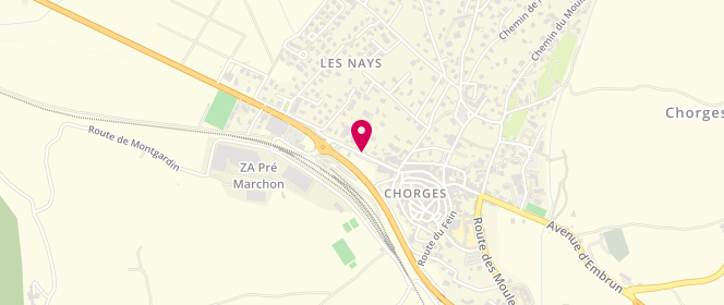 Plan de RICHOUX Véronique, Avenue des Martyrs, 05230 Chorges