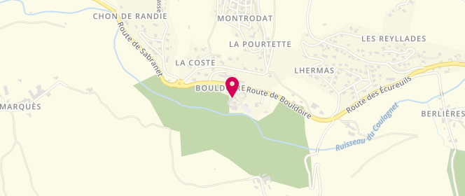 Plan de ZUIN Guy, 292 Route de Bouldoire, 48100 Montrodat
