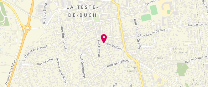 Plan de HENNO Priscilla, 4 Rue Edouard Lalanne, 33260 La Teste-de-Buch
