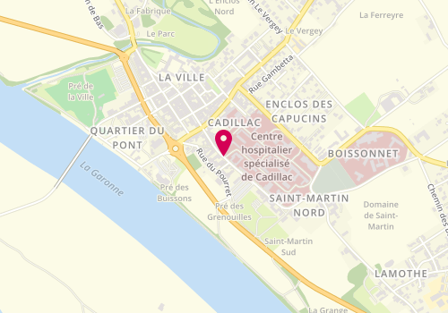 Plan de CAPITAINE Paul, 89 Rue Cazeaux-Cazalet, 33410 Cadillac-sur-Garonne