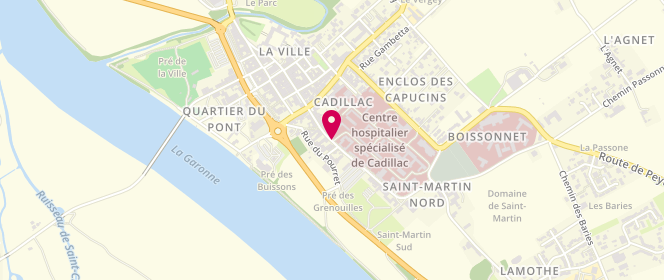 Plan de BOUQUET Yoann, 89 Rue Cazeaux-Cazalet, 33410 Cadillac-sur-Garonne