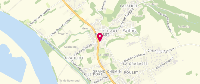 Plan de THORRIGNAC Daniel, 3 Route de Targon, 33550 Paillet