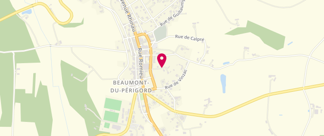 Plan de LELIEVRE Adeline, 6 Rue du Lavoir, 24440 Beaumontois-en-Périgord