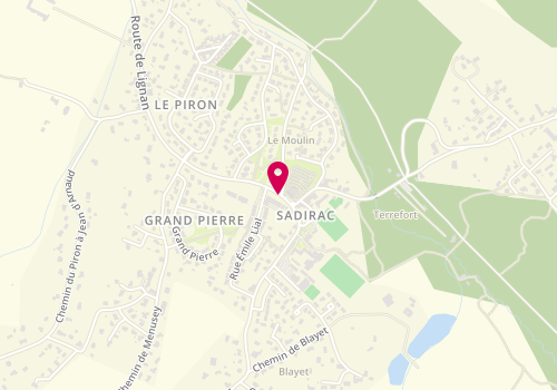 Plan de MODRIN Florian, 6 Bis Route de Lignan, 33670 Sadirac