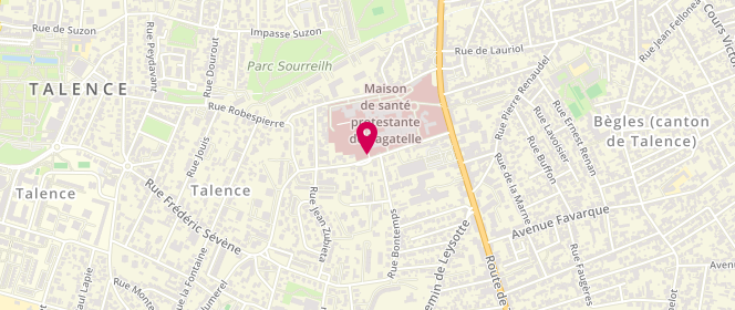 Plan de PILLETTE Denis, 291 Rue Frederic Sevene, 33400 Talence