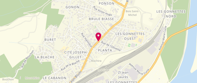 Plan de GHIO Brigitte, 23 Avenue du 11 Novembre, 07800 La Voulte-sur-Rhône