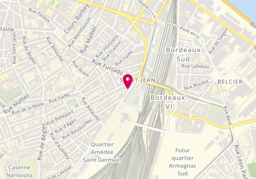 Plan de GUENOUN Bernard, 55 Rue Amedee Saint-Germain, 33800 Bordeaux