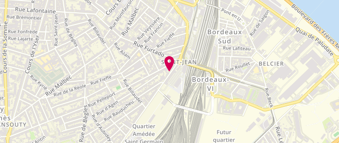 Plan de PIERRE Philippe, 55 Rue Amedee Saint-Germain, 33800 Bordeaux