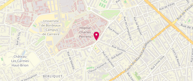 Plan de CHIARETTO Giulia, 121 Rue de la Bechade, 33076 Bordeaux