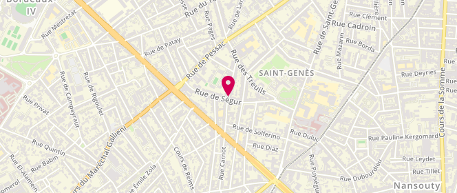 Plan de SANE Alice, 42 Rue de Talence, 33000 Bordeaux