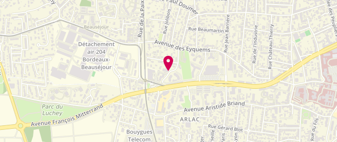 Plan de BERTHELOT-CALMELS Valérie, 13 Rue Fontaine d'Arlac, 33700 Mérignac