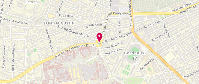 Plan de CAZAYUS-CLAVERIE Martine, Place Amelie Raba Leon, 33076 Bordeaux
