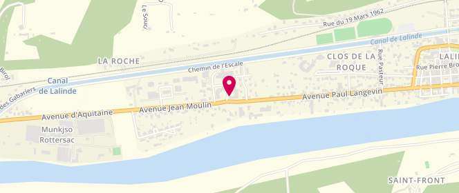Plan de MERRIEN Bérénice, 12 Avenue Jean Moulin, 24150 Lalinde