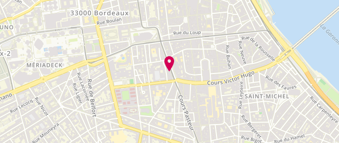 Plan de FRANÇOIS Solange, 21 Bis Cours Pasteur, 33000 Bordeaux