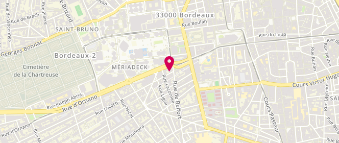 Plan de DESCHOUWER-FAURET Maryline, 33 Rue Lecocq, 33000 Bordeaux
